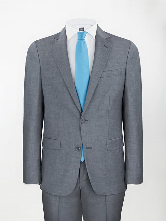 Abito Dukatholl® in Lana Stretch mod. Roma - Grigio Canna di Fucile | Slim fit