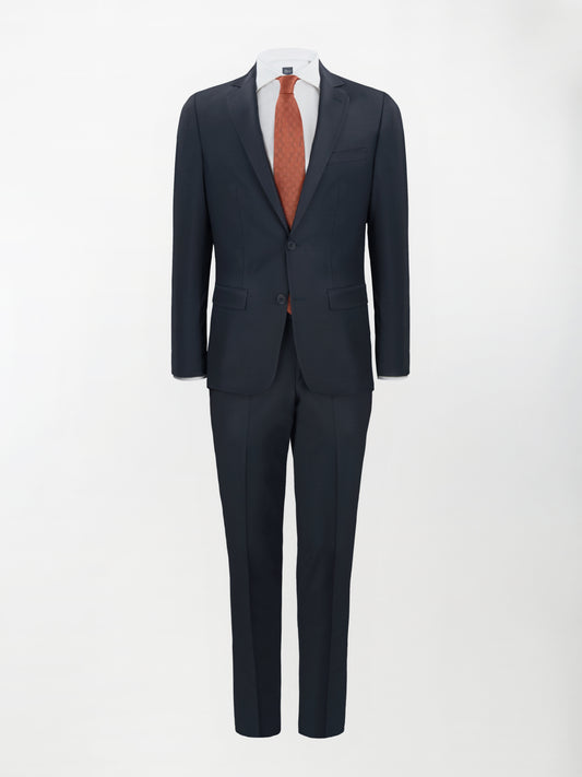 Abito Dukatholl® in Lana Stretch modello Roma - Color Blu Notte | Slim fit