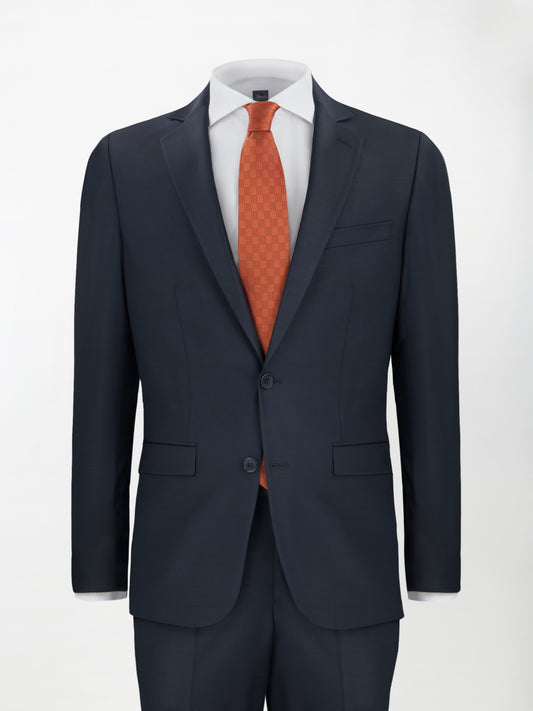 Abito Dukatholl® in Lana Stretch modello Roma - Color Blu Notte | Slim fit