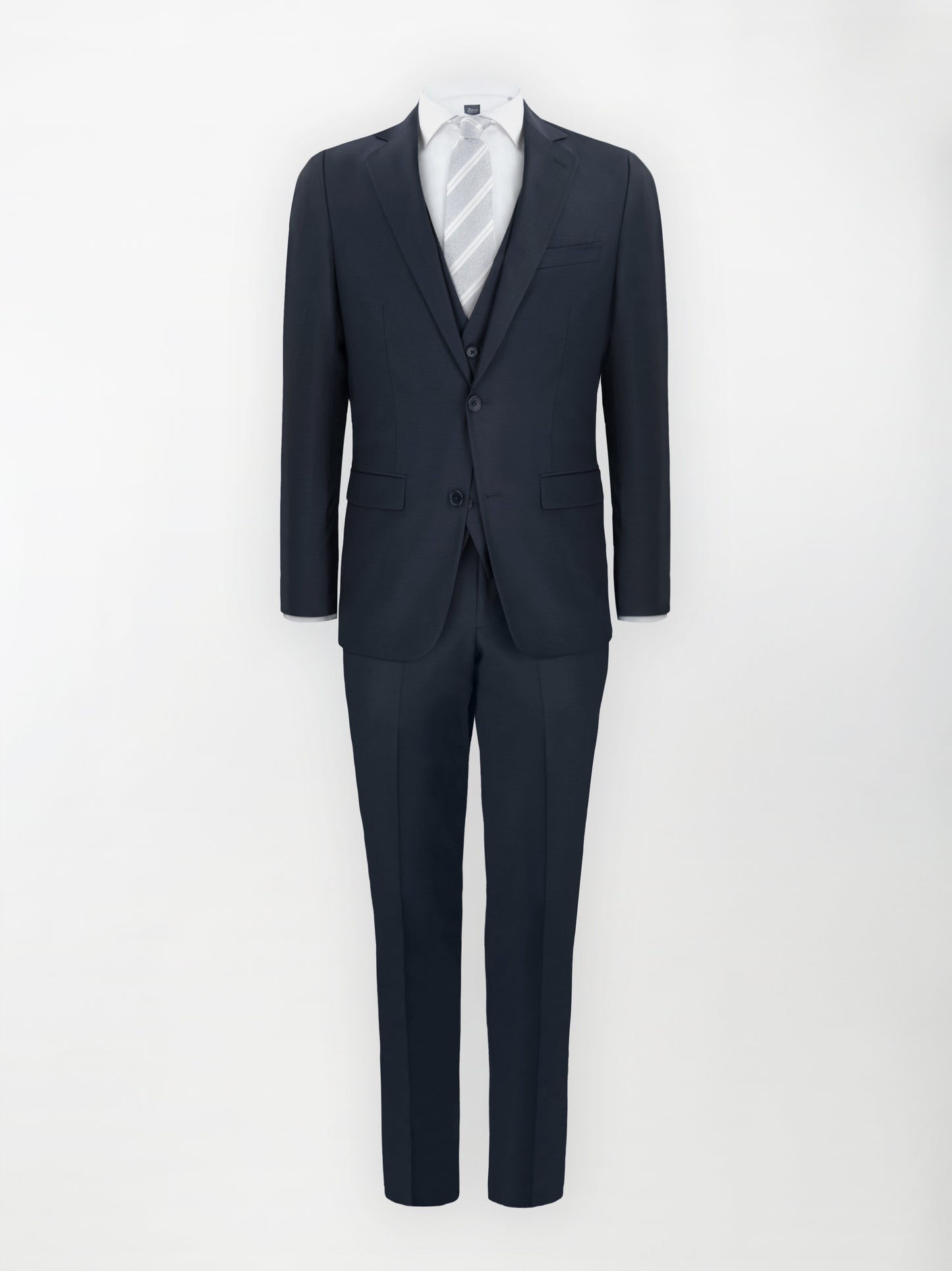 Abito Dukatholl® con Gilet in Lana Stretch mod. Roma - Blu Notte | Regular fit