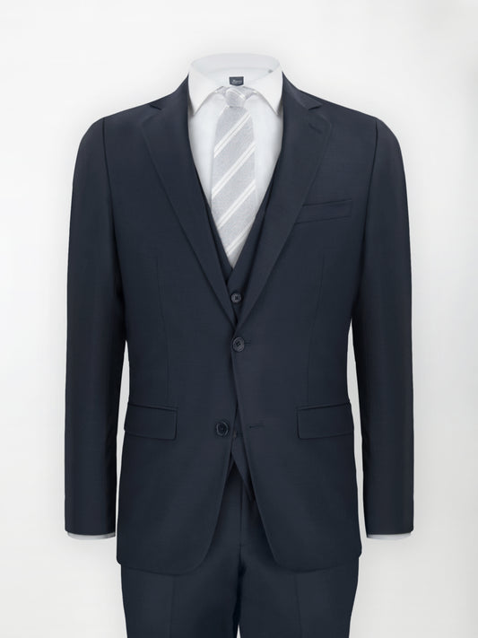 Abito Dukatholl® con Gilet in Lana Stretch mod. Roma - Blu Notte | Regular fit